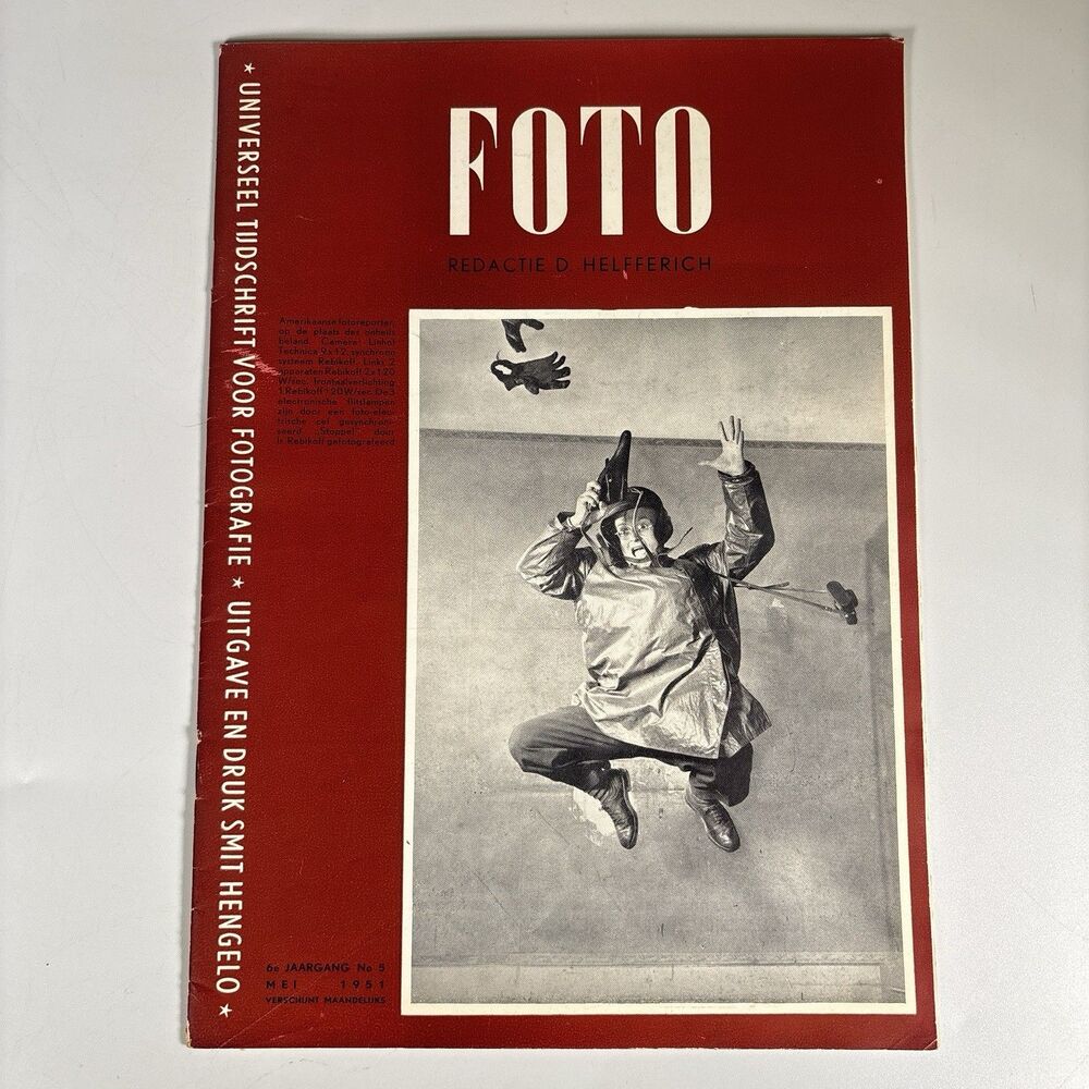 FOTO Magazine May 1951 Dutch Photography Camera Film Rolleicord Kodak Ilford Ads